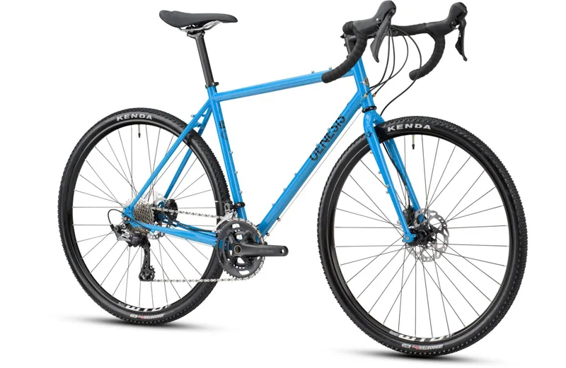 2024 Genesis Croix De Fer 40 Steel Gravel Bike in Blue-1