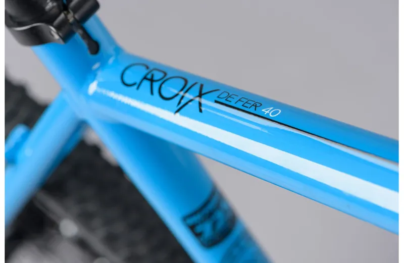 2024 Genesis Croix De Fer 40 Steel Gravel Bike in Blue-8