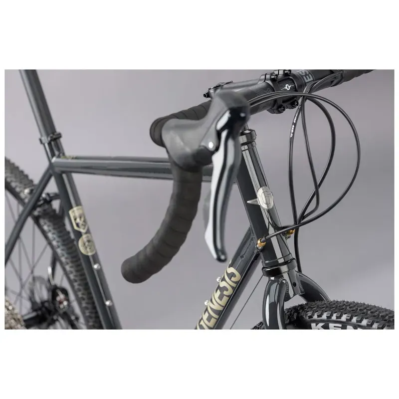 2024 Genesis Croix De Fer 10 Steel Gravel Bike in Black-1