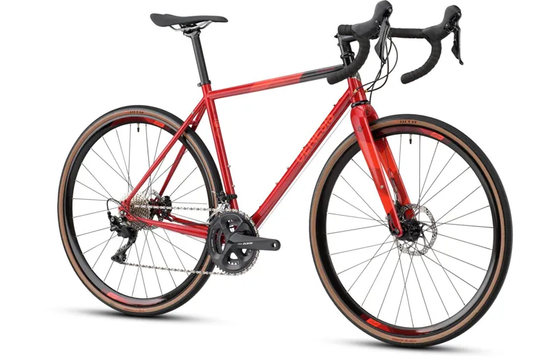 Genesis Equilibrium Disc - Steel Road Bike - Red Sheeran-1