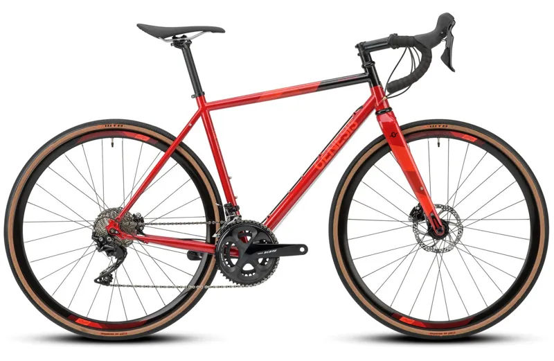Genesis Equilibrium Disc - Steel Road Bike - Red Sheeran