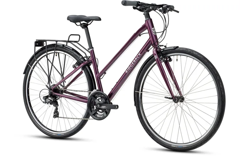 Ridgeback Speed - Open Frame Hybrid Bike - Purple-1