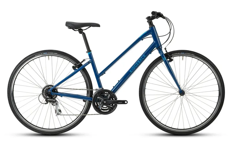 Ridgeback Velocity - Open Frame Hybrid Bike - Dark Blue