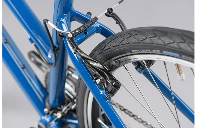 Ridgeback Velocity - Open Frame Hybrid Bike - Dark Blue-11