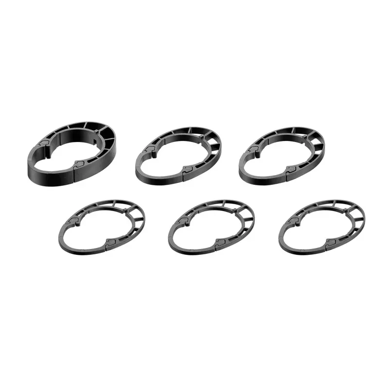 Giant Propel D Shape Spacer OD2 10mm/5mm/2.5mm in Black