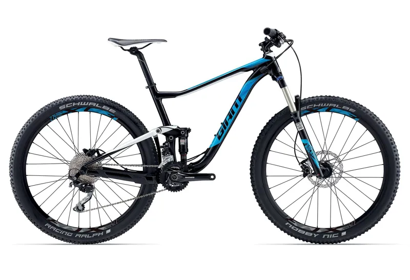 2017 GIANT ANTHEM 3 MENS FULL SUSPENSION MTB BLACK WHITE BLUE