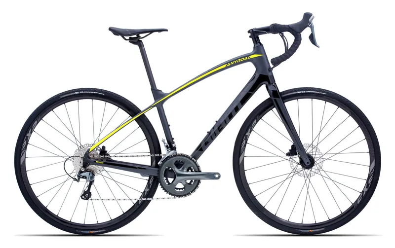 2019 Giant AnyRoad Advanced Carbon Mens Gravel bike in Black
