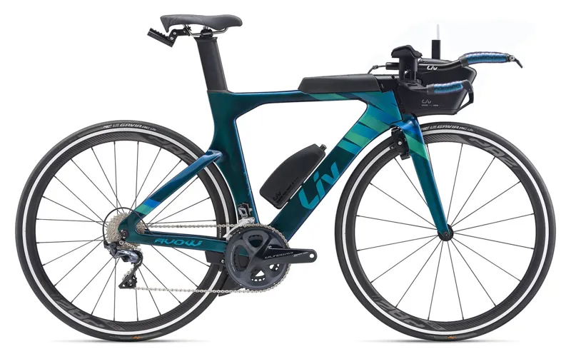 blue tri bike