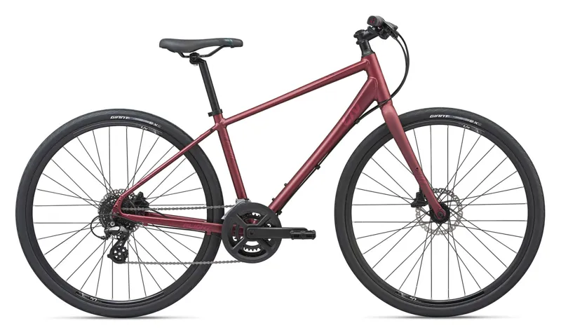 2020 Liv Alight 2 Disc Hybrid Bike in Red