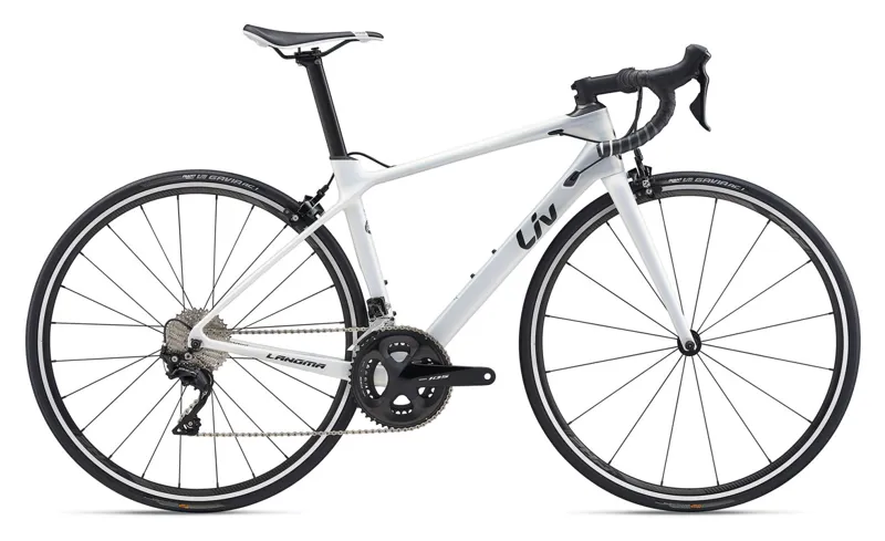 2020 Liv Langma Advanced 2 Carbon Road Race Bike in White