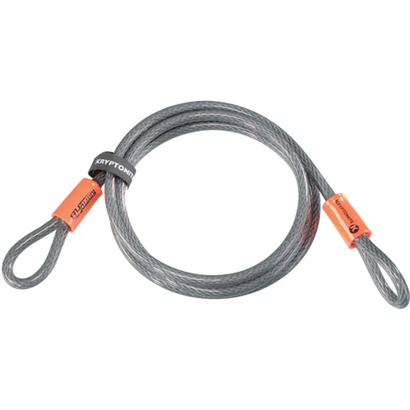 Kryptonite Kryptoflex 7ft Cable Lock in Grey/Orange