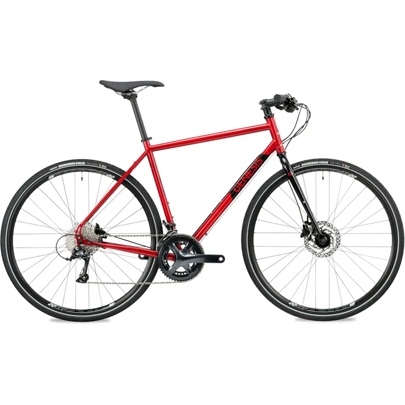 2020 Genesis Croix de Fer FB Unisex Gravel Bike in Red