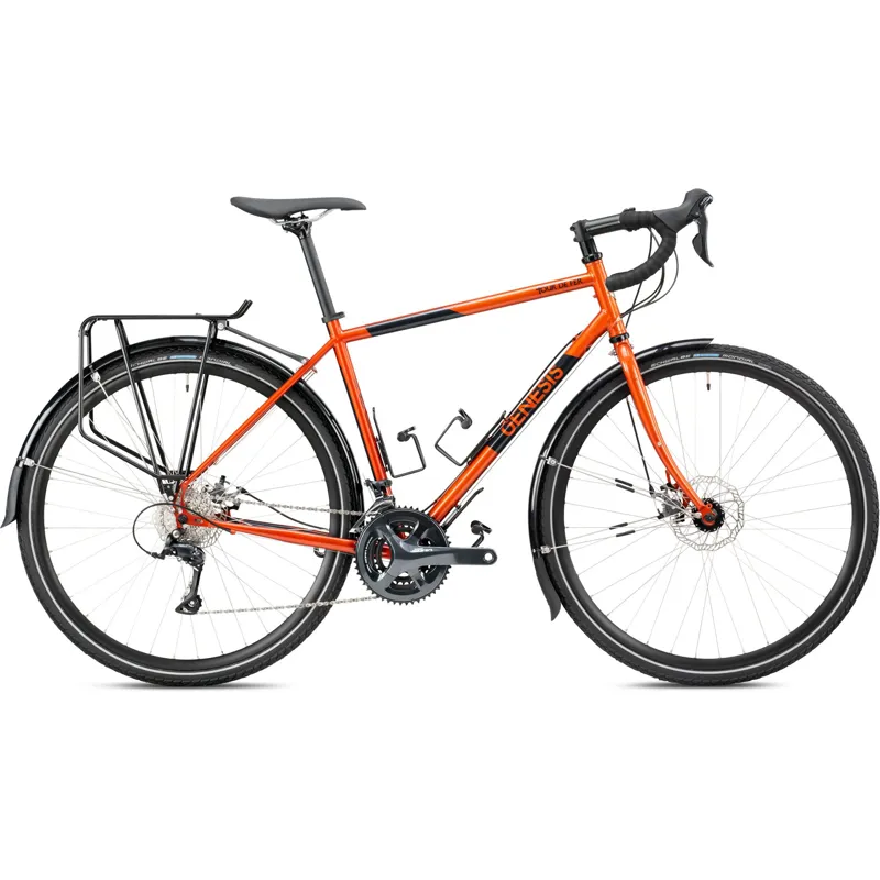 2020 Genesis Tour de Fer 10 Unisex Touring Bike in Orange