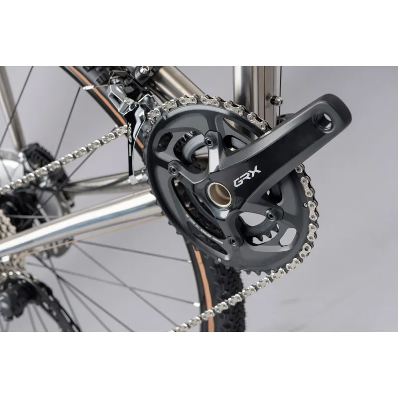 2024 Genesis Croix De Fer Titanium Gravel Bike in Silver -6