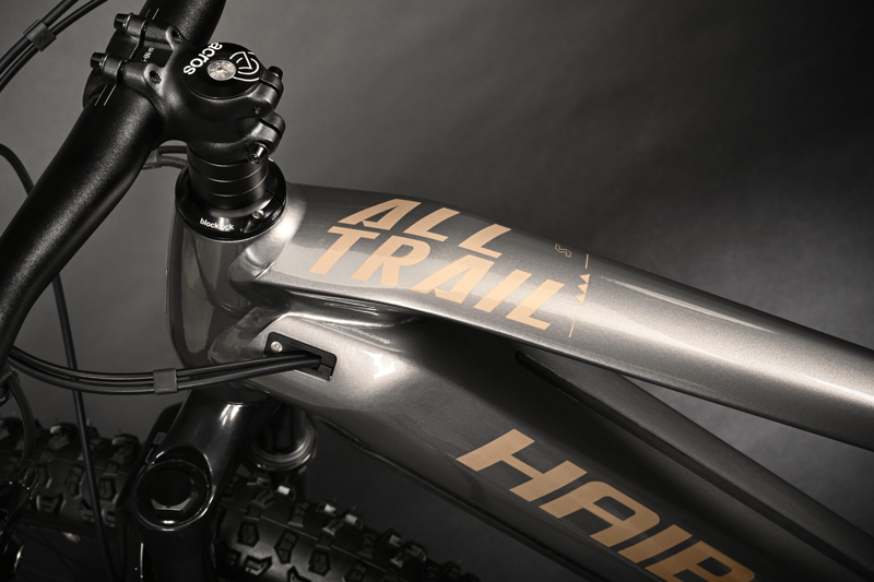 Haibike Alltrail 5 27.5 - Full Suspension Electric Bike - Titan and Caramel-4