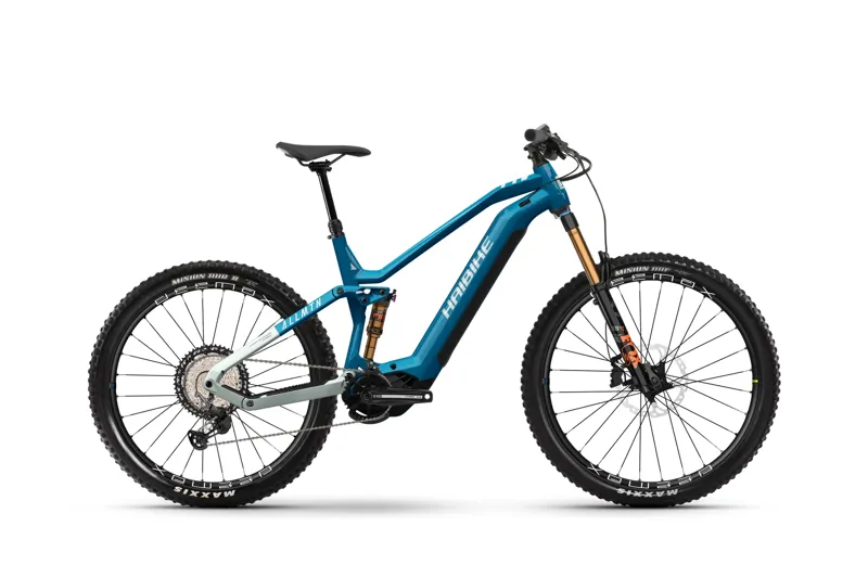 2024 Haibike Allmtn 10 Electric Full Suspension Bike Blue Silver