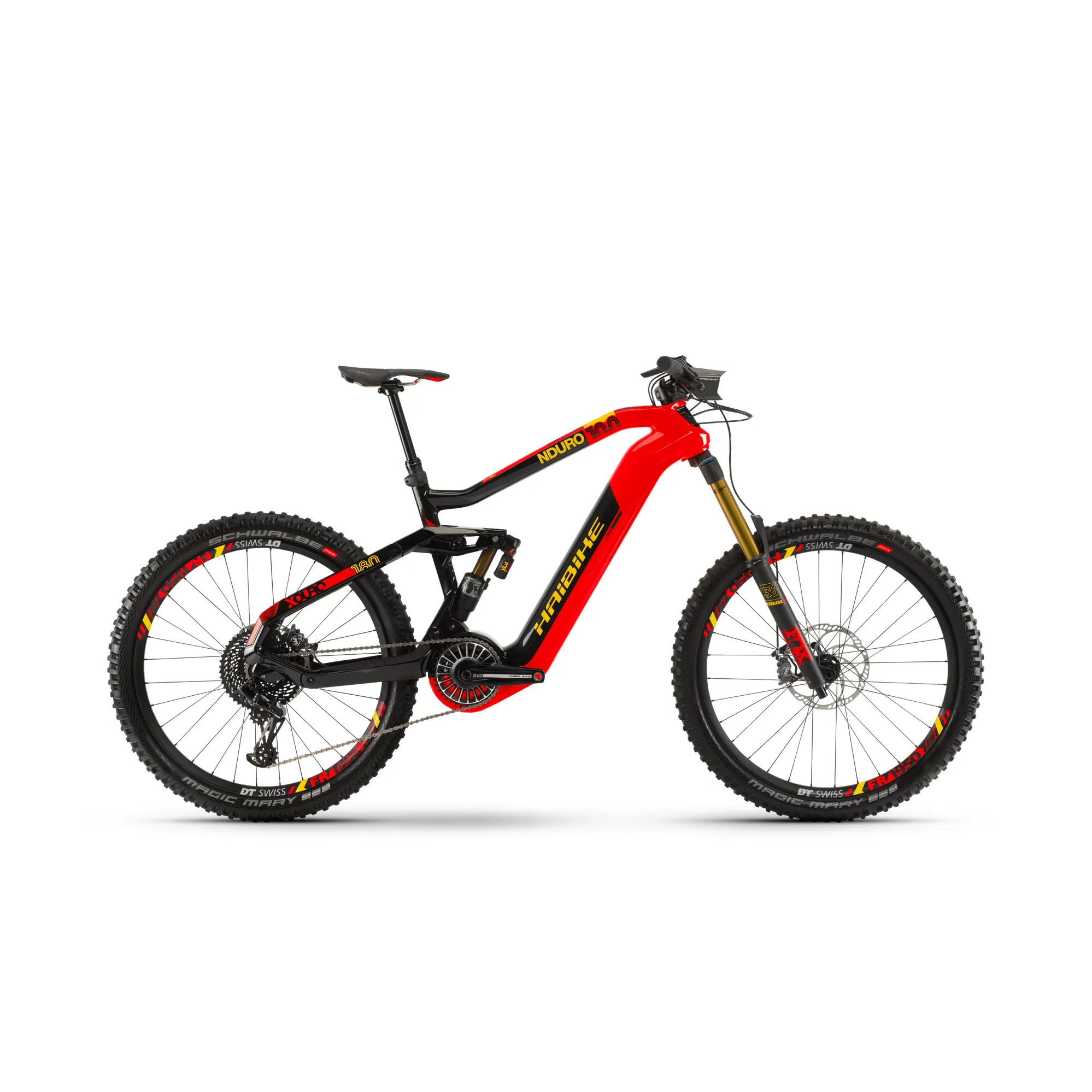 2019 Haibike Xduro Nduro 10.0 Mens Electric FS Mountain Bike in Red