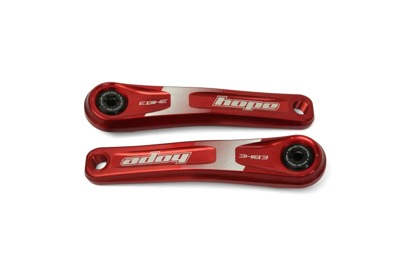 Hope E-Bike 165mm Crankset in Red