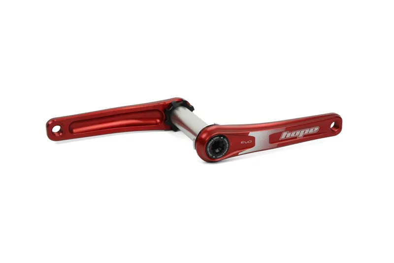 Hope EVO 170mm Crankset w/o Spider in Red-1