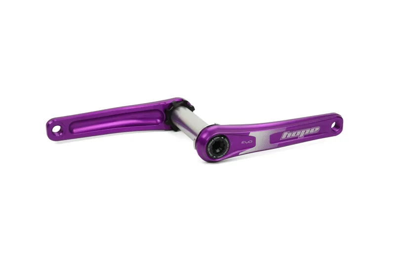 Hope EVO 175mm Crankset w/o Spider in Purple-1