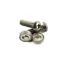Hope M10 Stainless Steel Domed Bolts/Washers Pair in Silver