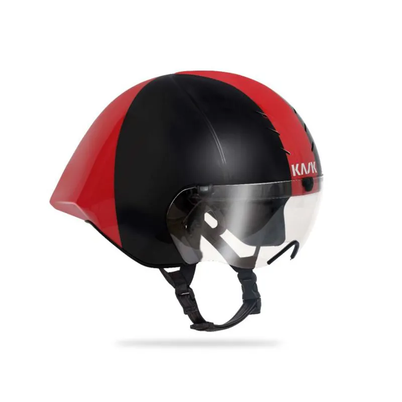 Kask Mistral - Time Trial Helmet - Black / Red