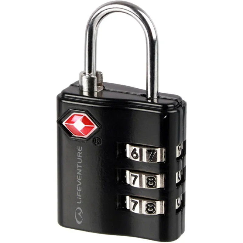 Lifeventure TSA Combi Padlock in Black