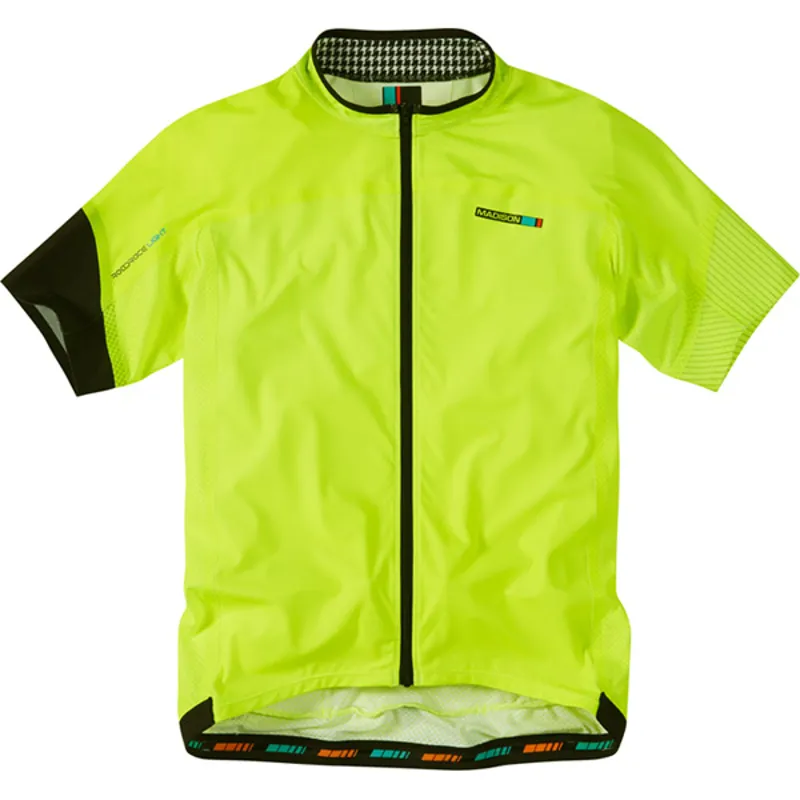 Madison RoadRace Light Short Sleeved Mens Jersey in Yellow-1