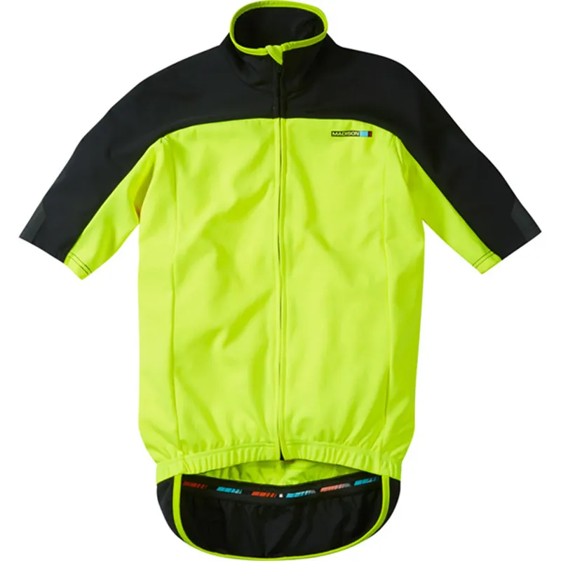 Madison RoadRace Optimus Short Sleeved Mens Thermal Jersey in Yellow-1