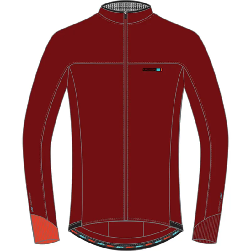 Madison RoadRace Light Long Sleeved Mens Jersey in Red-1