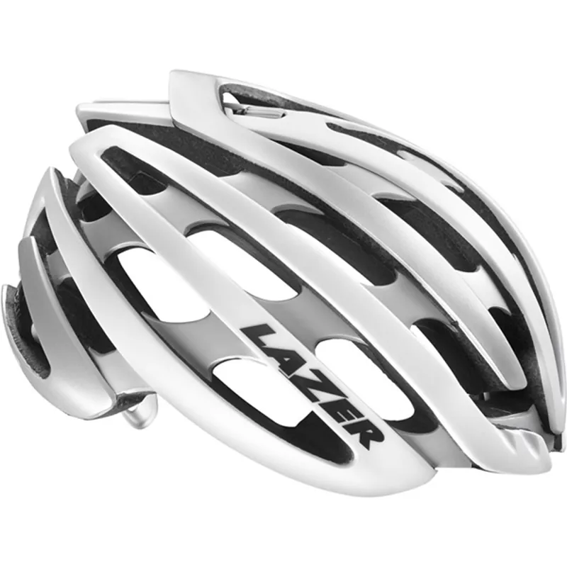 LAZER Z1 LIFEBEAM WITH AEROSHELL - WHITE/SILVER