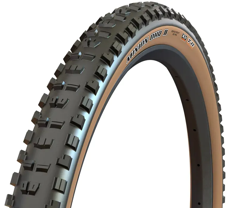 Maxxis Minion DHR II Tyre in Black/Brown