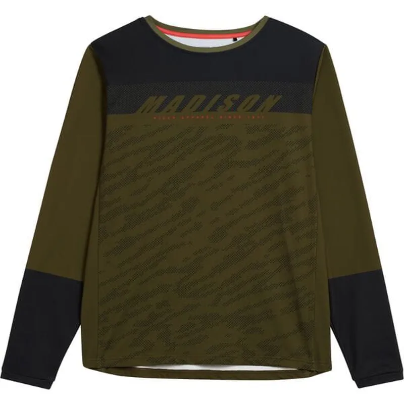 Madison Men's Zenith Thermal LS Jersey in Green