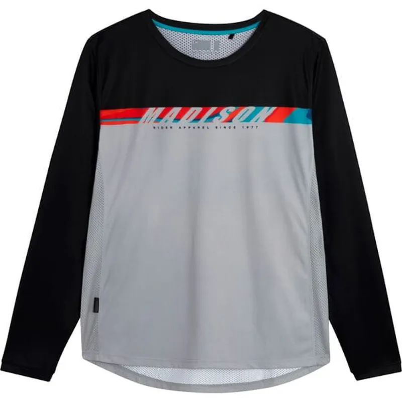 Madison Flux LS Jersey in Black/Grey