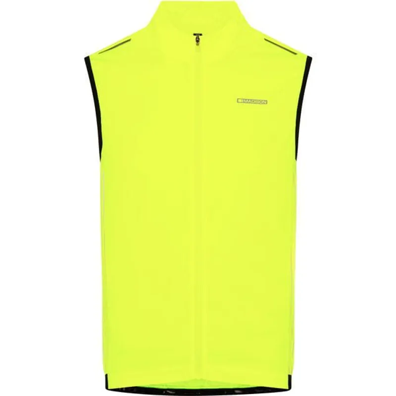 Madison Stellar Reflective Windproof Gilet in Hi-Viz Yellow