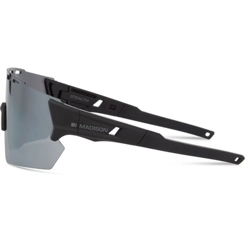 MADISON Stealth II Sunglasses - matt black / silver mirror-1