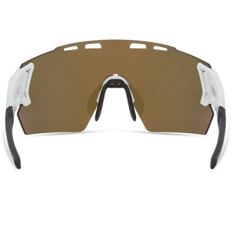 MADISON Stealth II Sunglasses - 3 pack - gloss white / blue mirror / amber and clear lens-2
