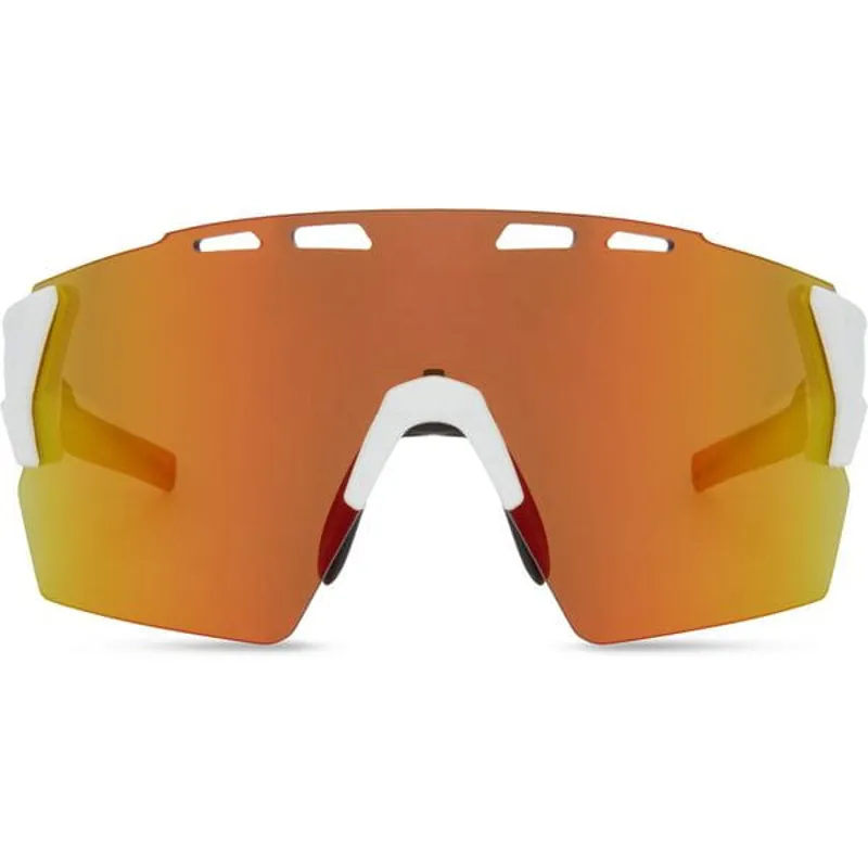 MADISON Stealth II Sunglasses - 3 pack - gloss white / blue mirror / amber and clear lens-3