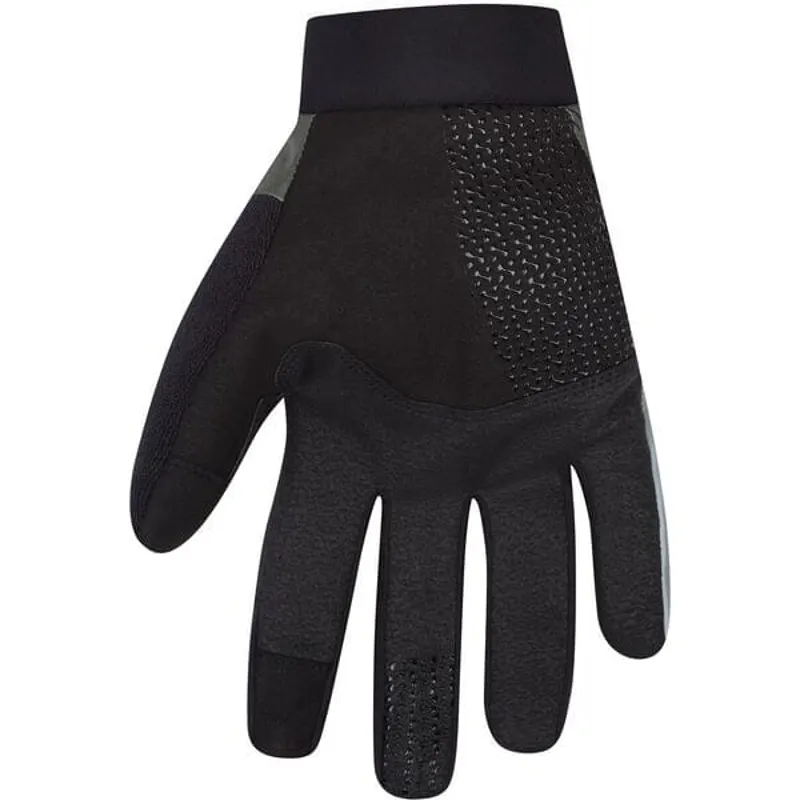 MADISON Flux Waterproof Trail Gloves midnight green perforated bolts-1