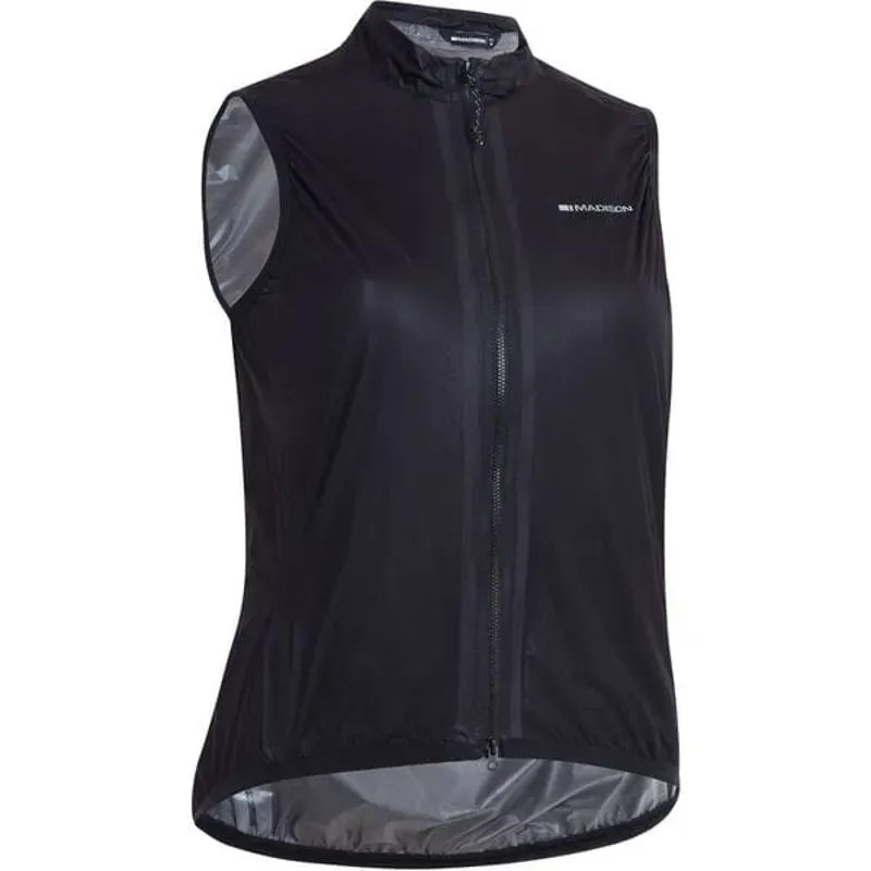 Madison Flux Women's Ultra Packable Waterproof Gilet In Black-1