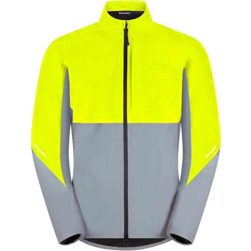 Madison Stellar Ultra Reflective Men's Waterproof Jacket In Hi-Viz Yellow/Silver