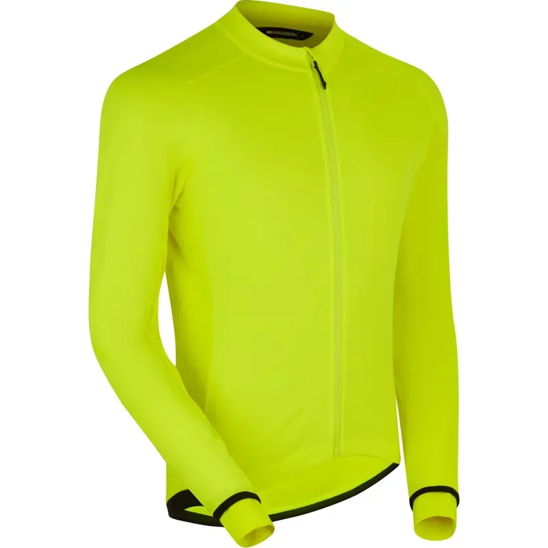 MADISON  DTE Men's Isoler Thermal Long Sleeve Jacket hi viz yellow-1