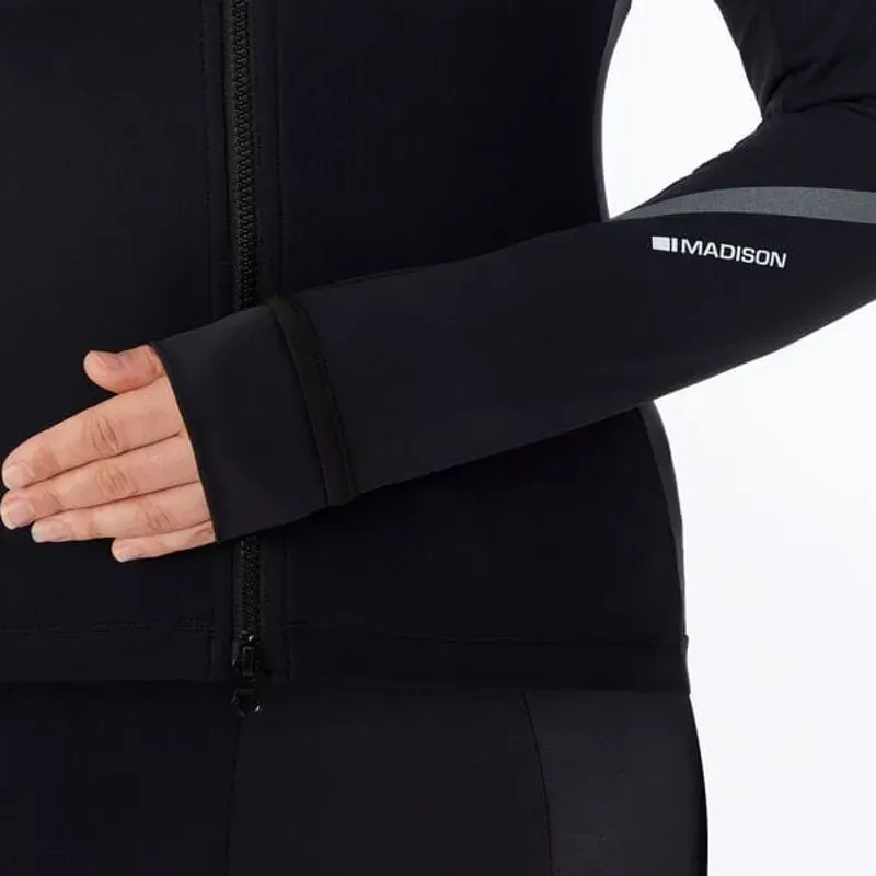 MADISON DTE Women's Isoler Thermal long Sleeve Jacket hi viz yellow-3