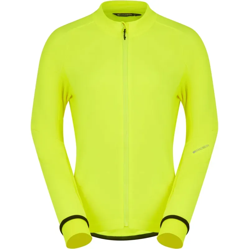 MADISON DTE Women's Isoler Thermal long Sleeve Jacket hi viz yellow
