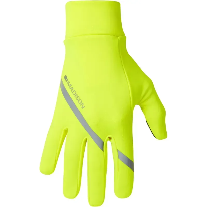 Madison Freewheel Isoler Thermal Pocket Gloves in Hi-Viz Yellow