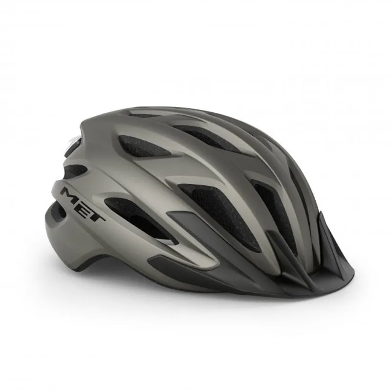 MET Crossover Helmet in Titanium