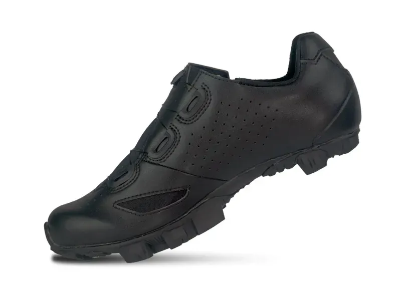 Lake MX190-X Wide Cycling Shoes in Black/Black-2