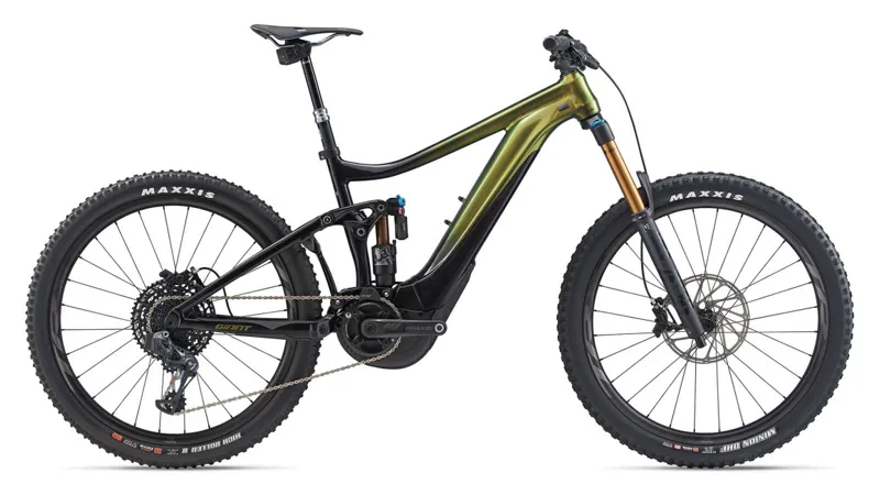2020 Giant Reign E+ 0 Pro Electric FS Mountain Bike in Green