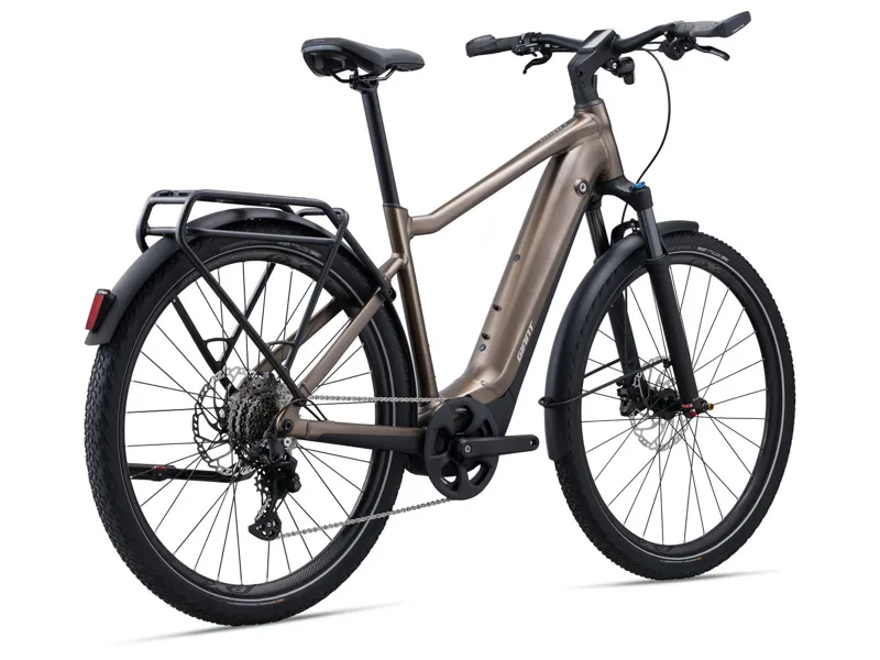 2024 Giant Explore E+ 1 Pro DD - 800w Electric hybrid bike - Satin Truffle-1