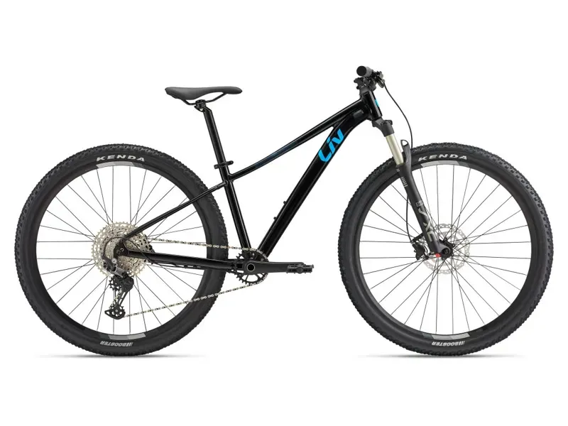 2024 Liv Tempt 0 Mountain Bike In Gloss Black/AI Blue